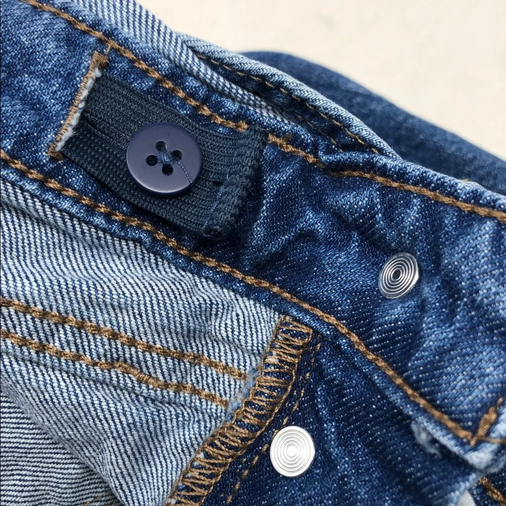 ISABEL MATERNITY Overalls Denim Jumpsuit Adjustable Waist Blue Jeans Size 4 - Picture 9 of 14